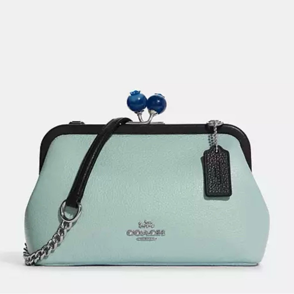 Coach Mint Green and Black Women's Bag